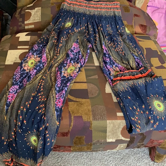 Pattern Bohemian Island pants with pocket - Picture 2 of 4